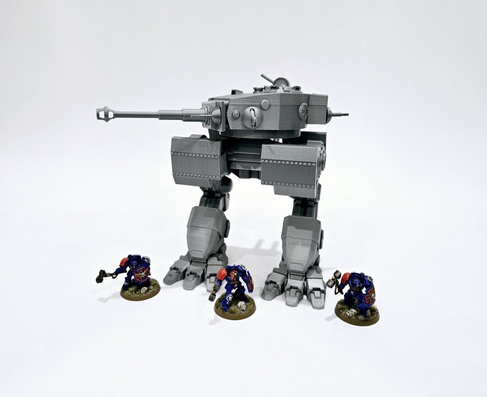 3d Printed Miniatures War Walker Titan, Dreadnought Proxy For Tabletop Wargames