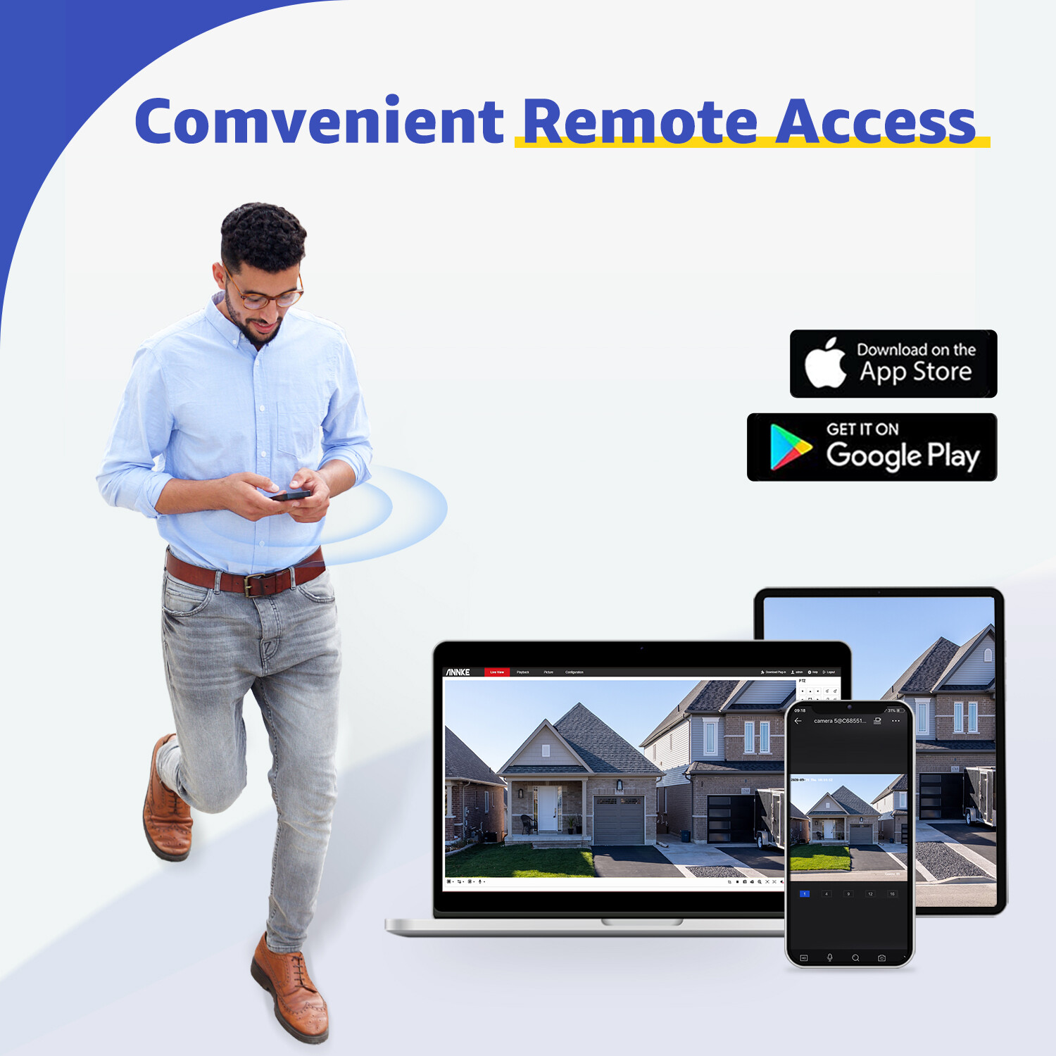 ANNKE 32CH DVR 5MP Video Recorder AI Motion Detection H.265+ for Security System