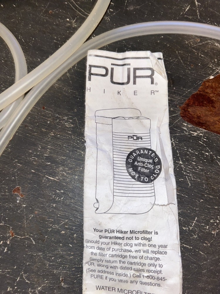 Pur Hiker Water Filtration microfilter system part 26-021 System Complete Case
