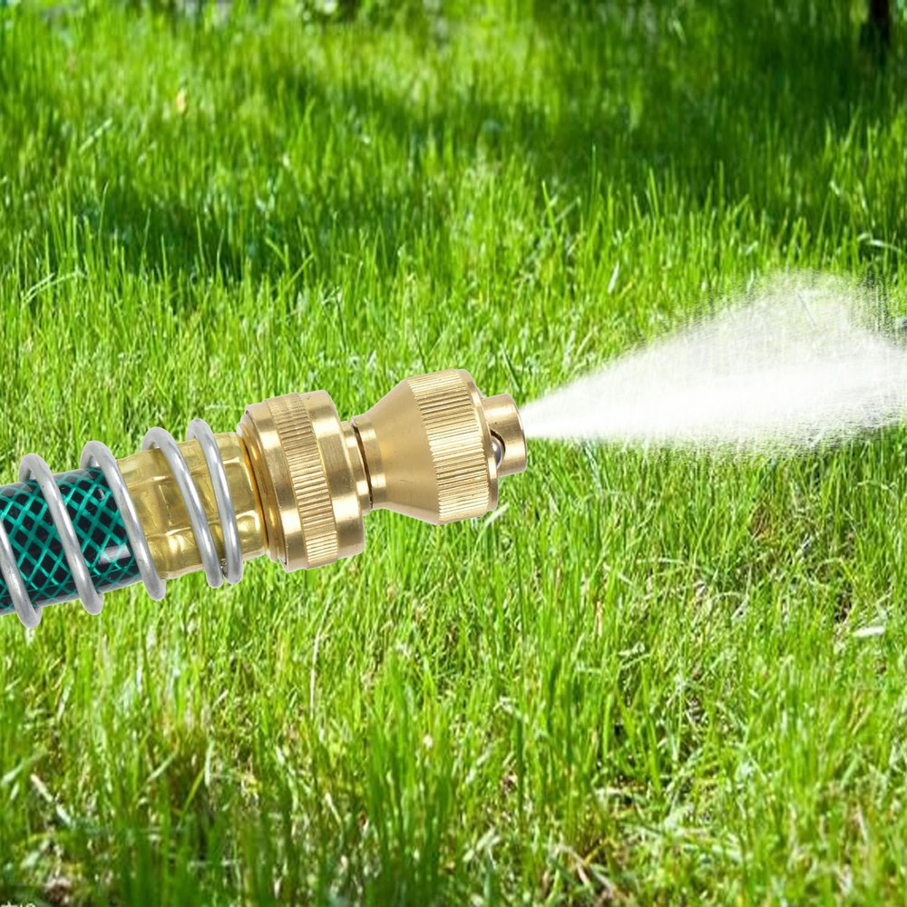 Brass Adjustable Hose Nozzle，Solid Brass, Adjustable Twist Pressure Sprayer
