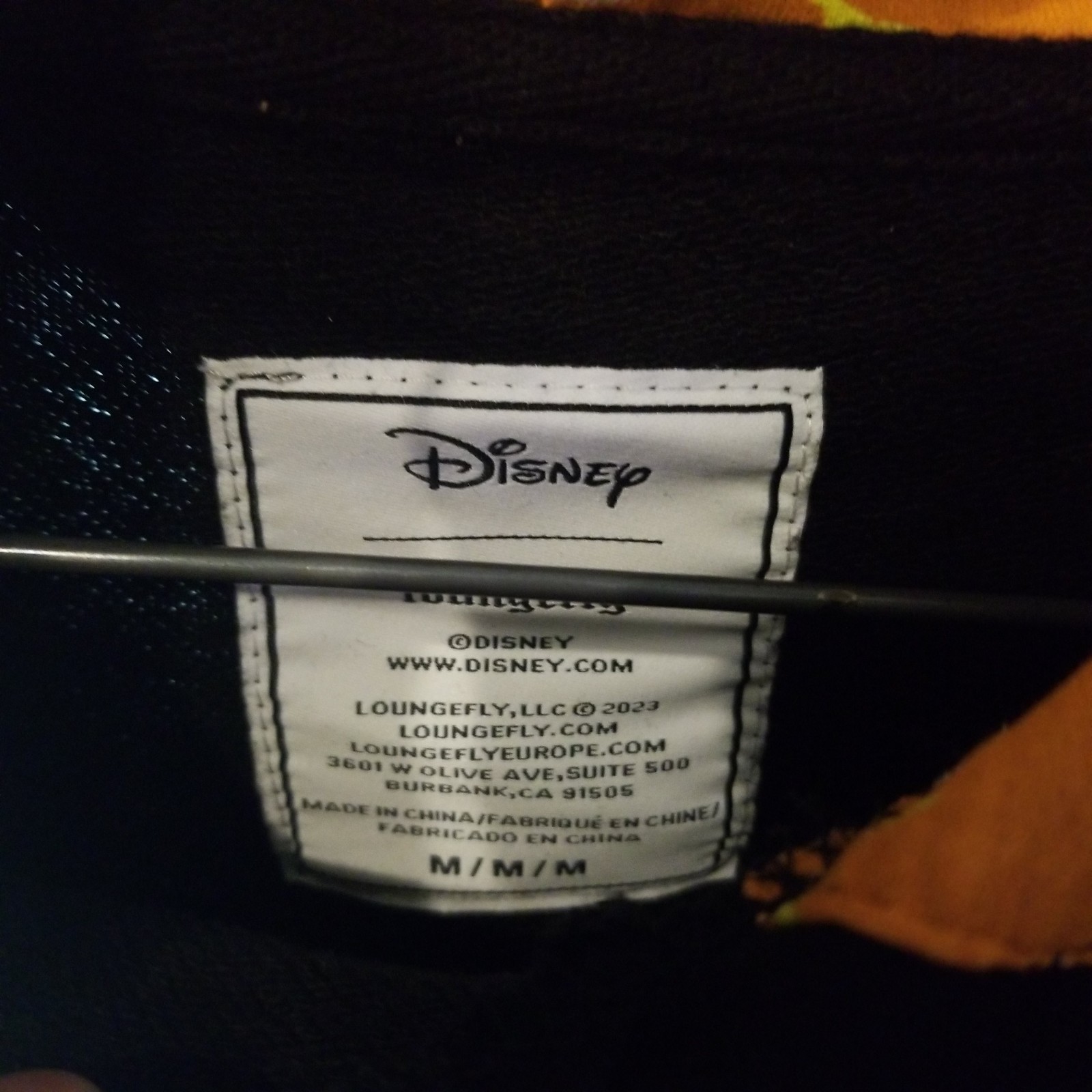 Size M Loungefly Disney The Nightmare Before Christmas Pumpkin King Hoodie