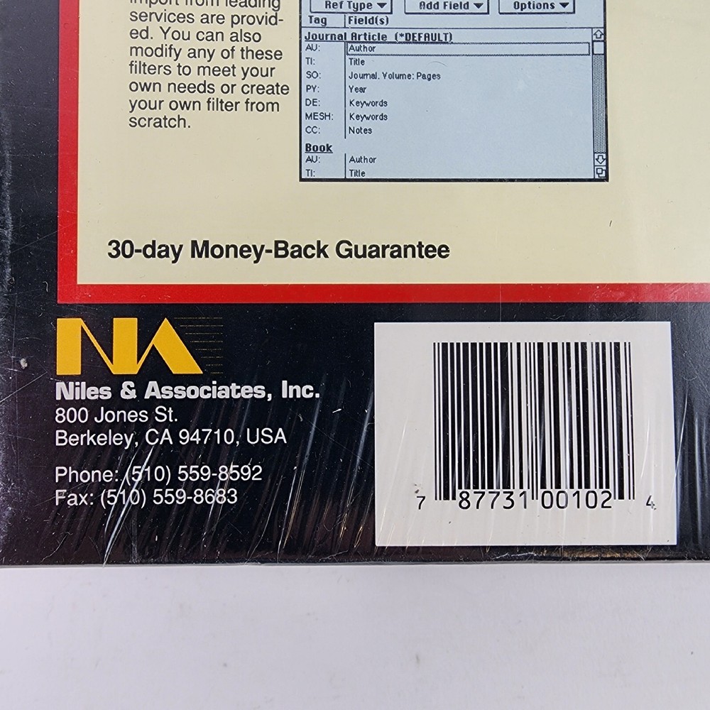 ENDLINK 2 Macintosh Software for EndNote reference/bibliography 1994 SEALED NEW