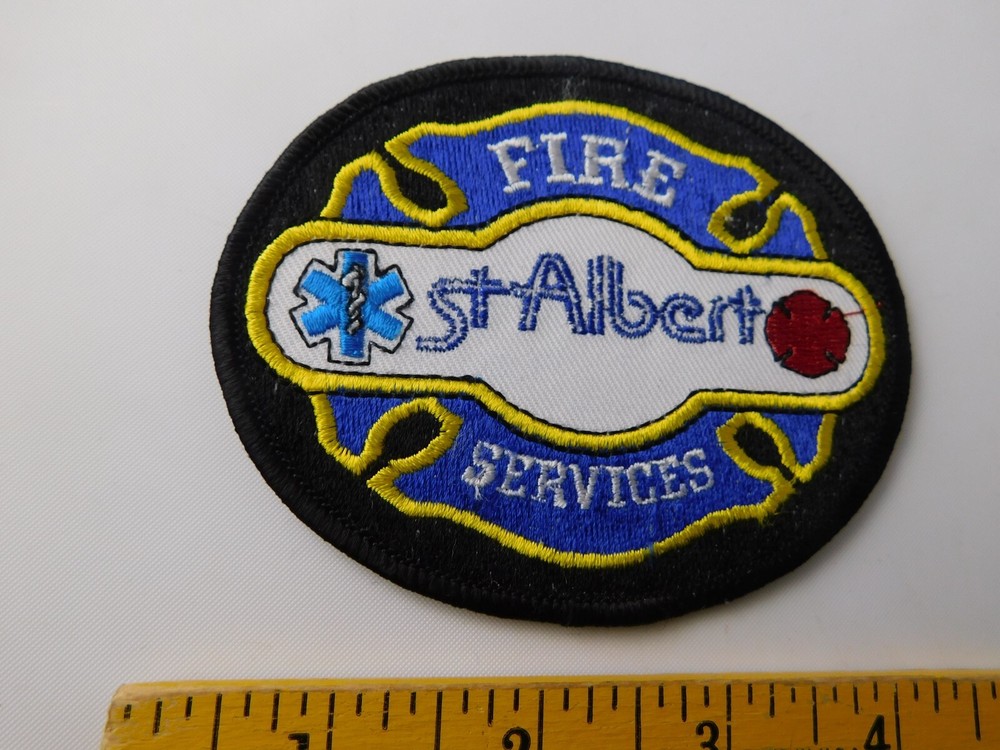 ST ALBERT FIRE SERVICES PATCH SHOULDER CREST EMS ALBRTA CANADA