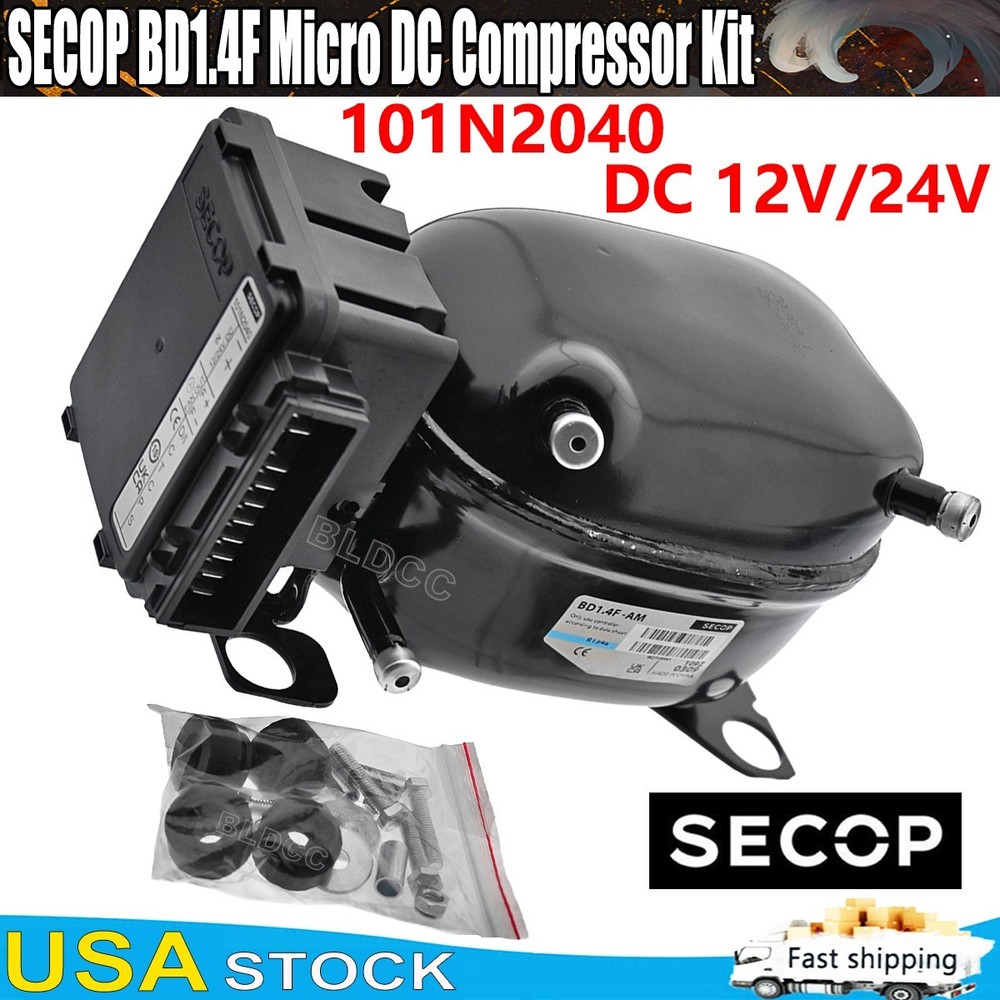 SECOP DC12V/24V BD1.4F Mini Compressor+Electronic Start Unit 101N2040 Controller
