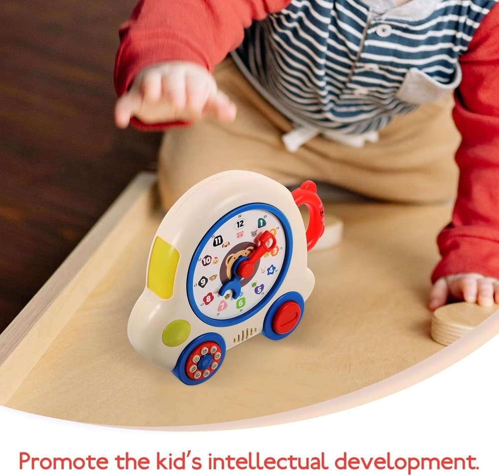 🚨 NEW - Learning Machine Clock Interactive Educational Multiple Cognition Toy