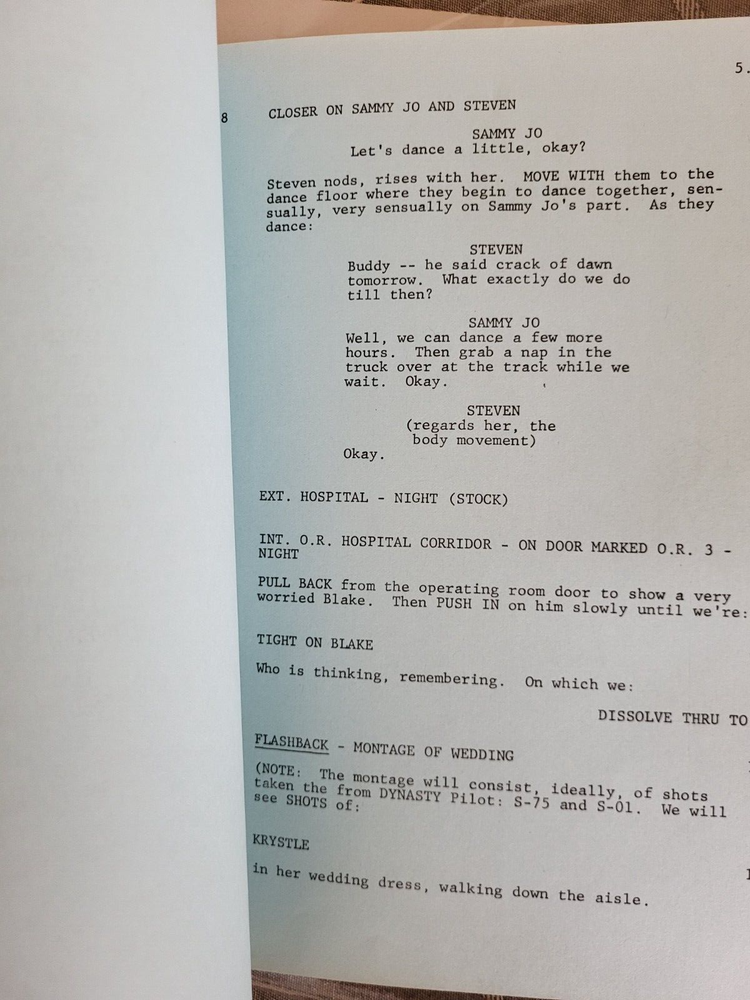 Dynasty Episode 20 Script 1981 Joan Collins Heather Locklear Linda Evans Final