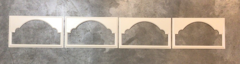 4 Amarr Cathedral Replacement Insert for Short Panel Amarr Garage Door Almond