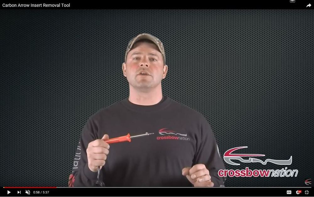 Arrow Insert Removal Tool Kit Heats insert from inside, with "DEEP SIX "stud