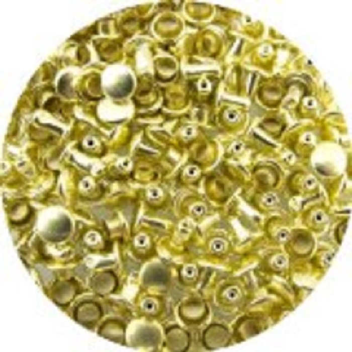 SLC Stainless Steel Double Capped Rivets for Leather Projects in Multiple Sizes