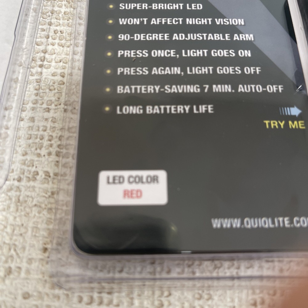 2 Pack Quiqlite New Led Red