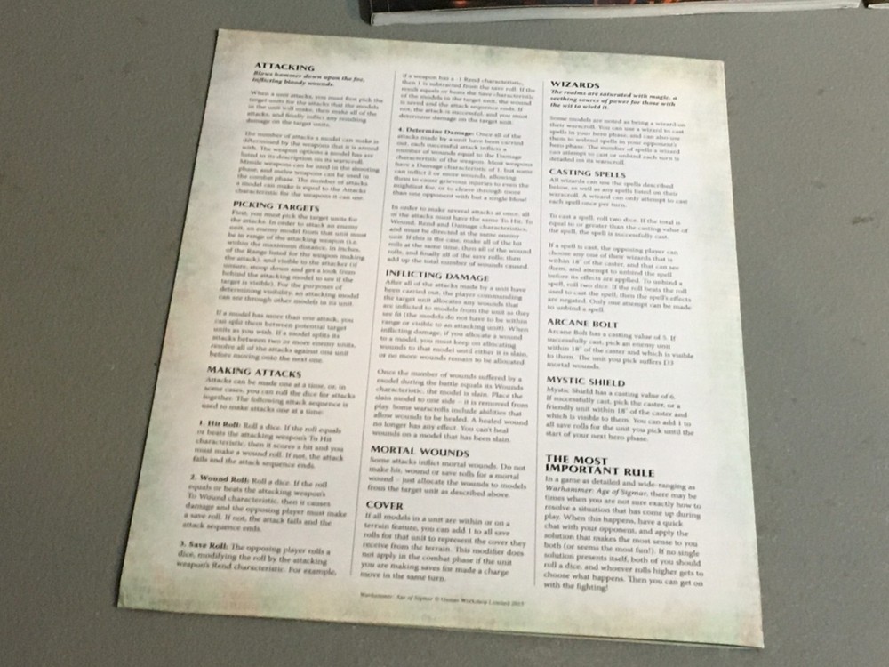 BOOK WARHAMMER AOS SIGMAR BOOKLET START HERE & DOMINION + REFERENCE SOFTBACK USE