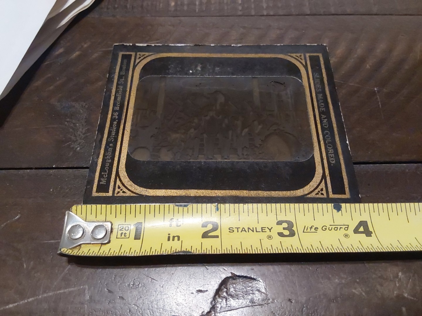 Indian School Band Glass Magic Lantern Slide Native American