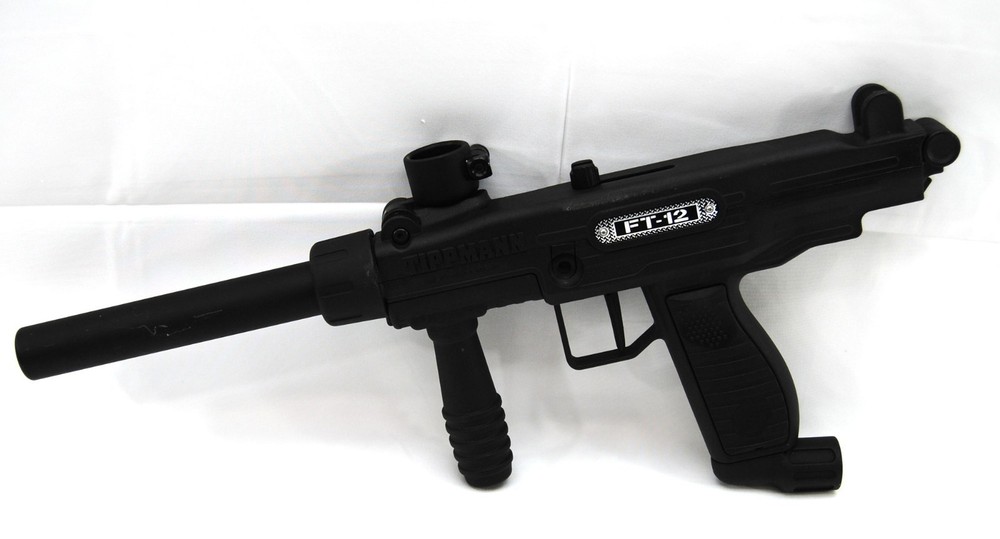 Used Tippmann FT-12 Custom Paintball Marker Mechanical Gun Black Basic