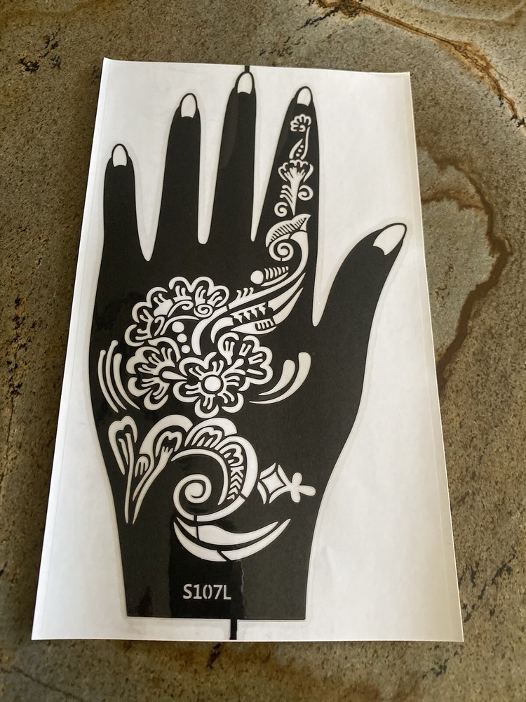 Full Hand Henna Stencil #S107L