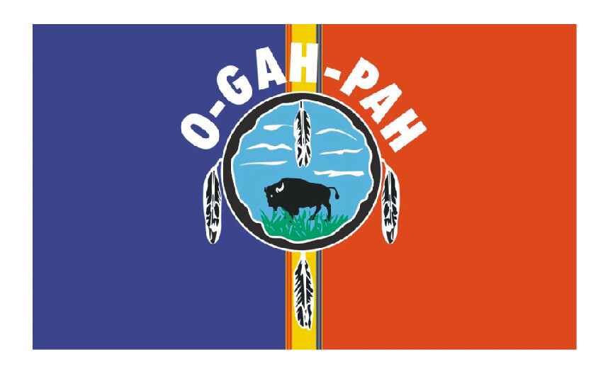 Quapaw Tribe Flag Sticker Decal