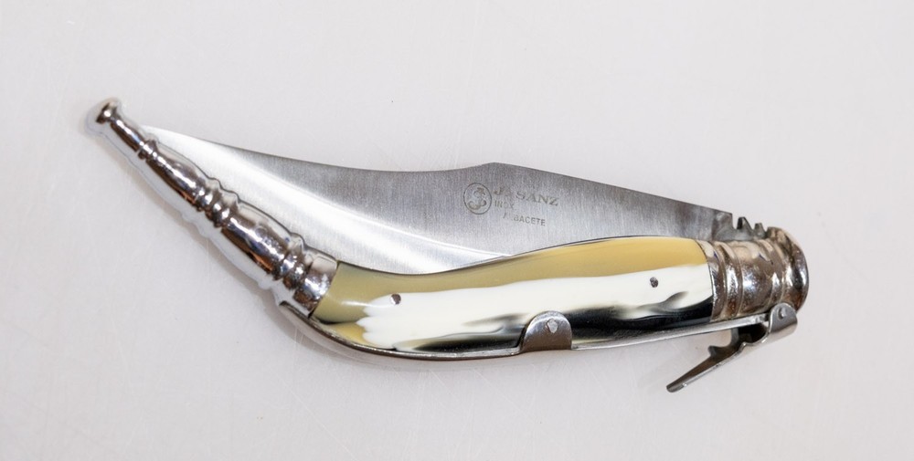 J. SANZ Folding Knife with bone Handle from Spain