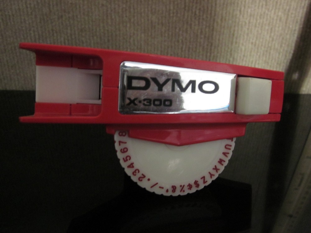 Dymo Label Maker Red Vintage X-300