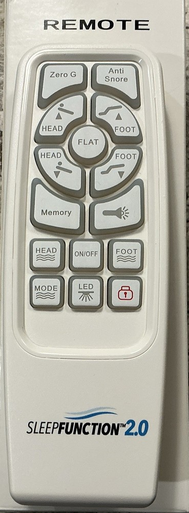 Sleep Function  2.0.  Replacement Remote