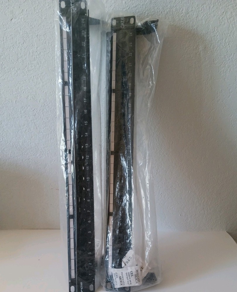 Two 24 Port Cat6 Keystone Patch Panel