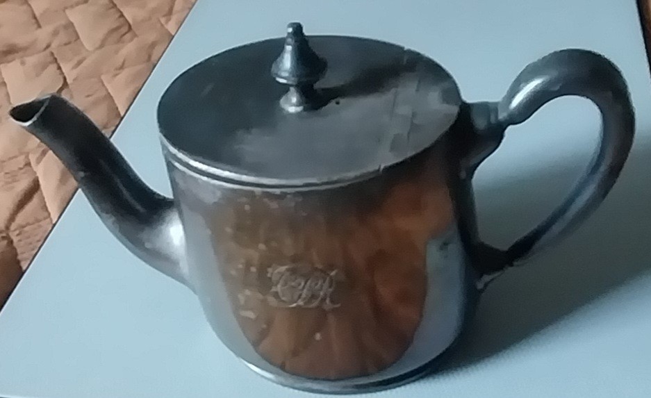 Vintage Elkington Silverplated Tea Pot Hinged Lid E & Co