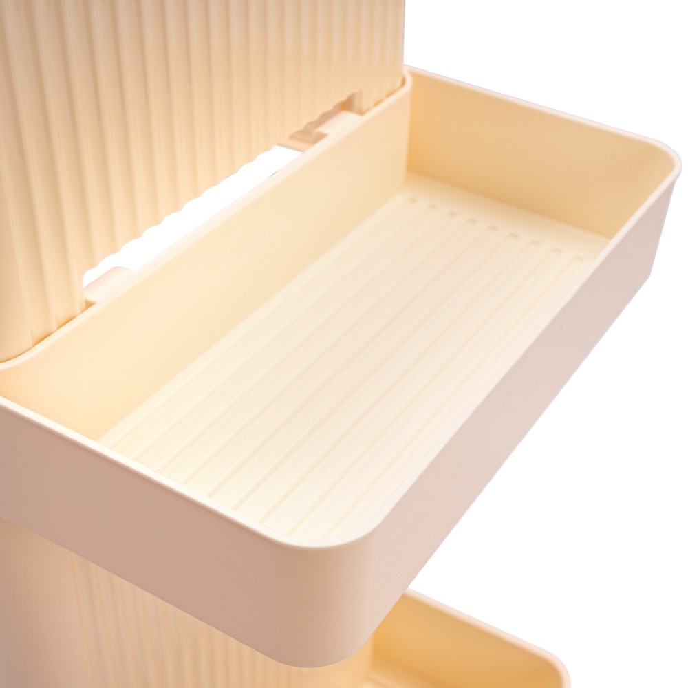 Multi-functional Storage Stand w/Wheels Rolling Workout Equipment Storage Rack