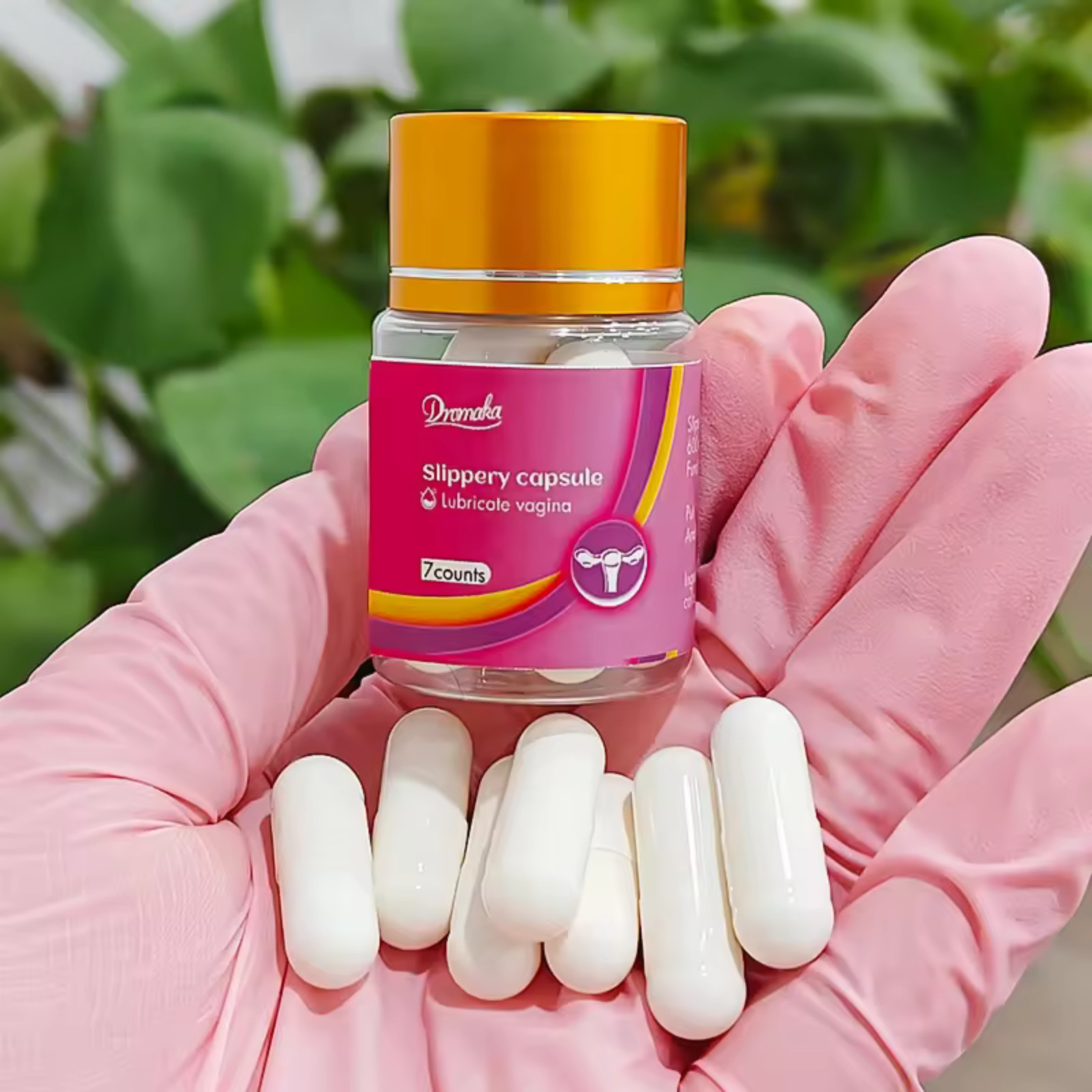 Yoni Pops for Vaginal Dryness & Postpartum, Natural Slippery Lubricant Capsules