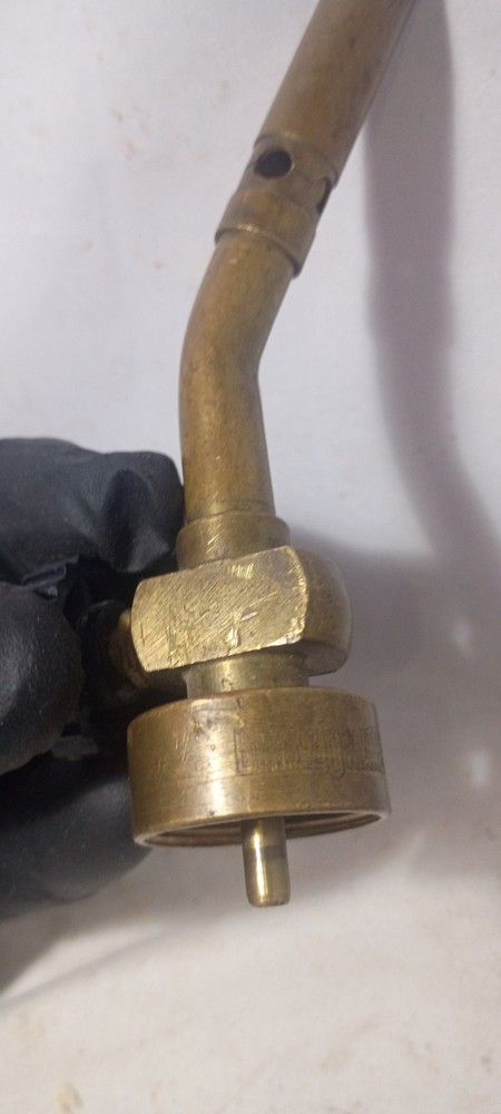 Versatile Vintage All Brass Propane Torch Head Flame Control for Precision