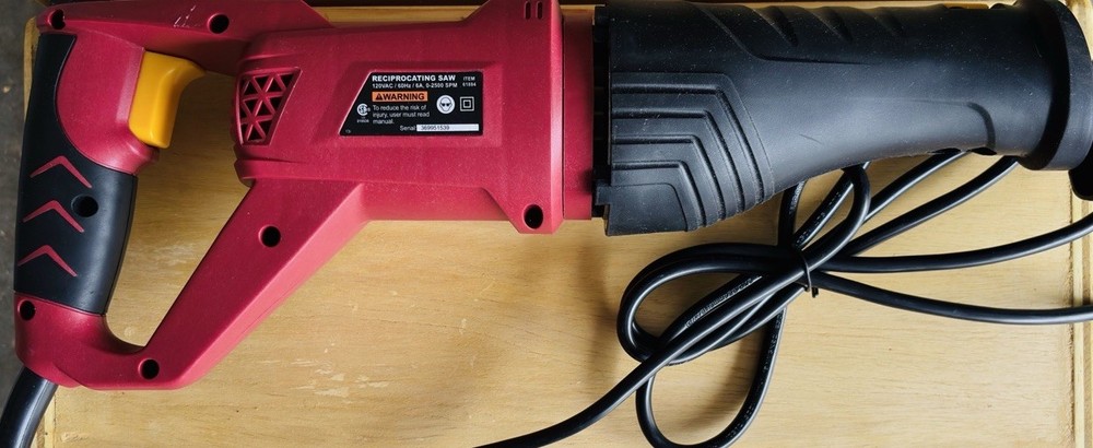 Chicago Electric 6 Amp Reciprocating Saw, Variable Speed Power Tool