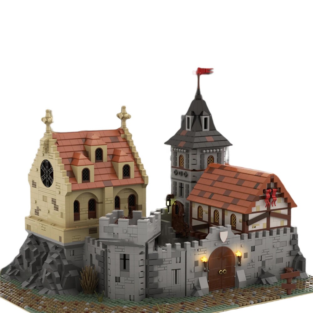 Compatible Medieval Castle 2# Version with Interior Modular Building 4747