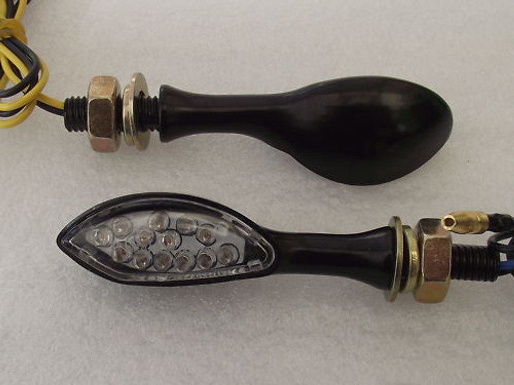 LED indicators Eagle cap black two pairs
