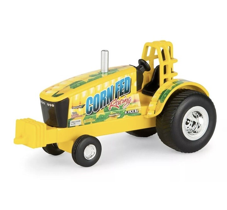ERTL 1:64 PULLER Yellow CORN FED RACING Pro Stock Pulling Tractor NEW!
