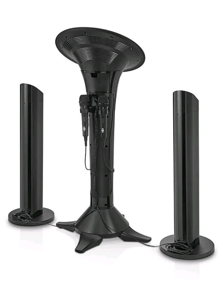 Premium Wi-Fi Karaoke System 7'' Touchscreen Singing Machine - Two Mics Complete