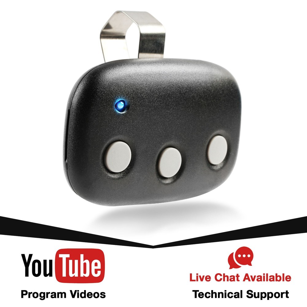 Garage Door Opener Remote 3-Button for Linear Mega Code MCT-3 DNT00089