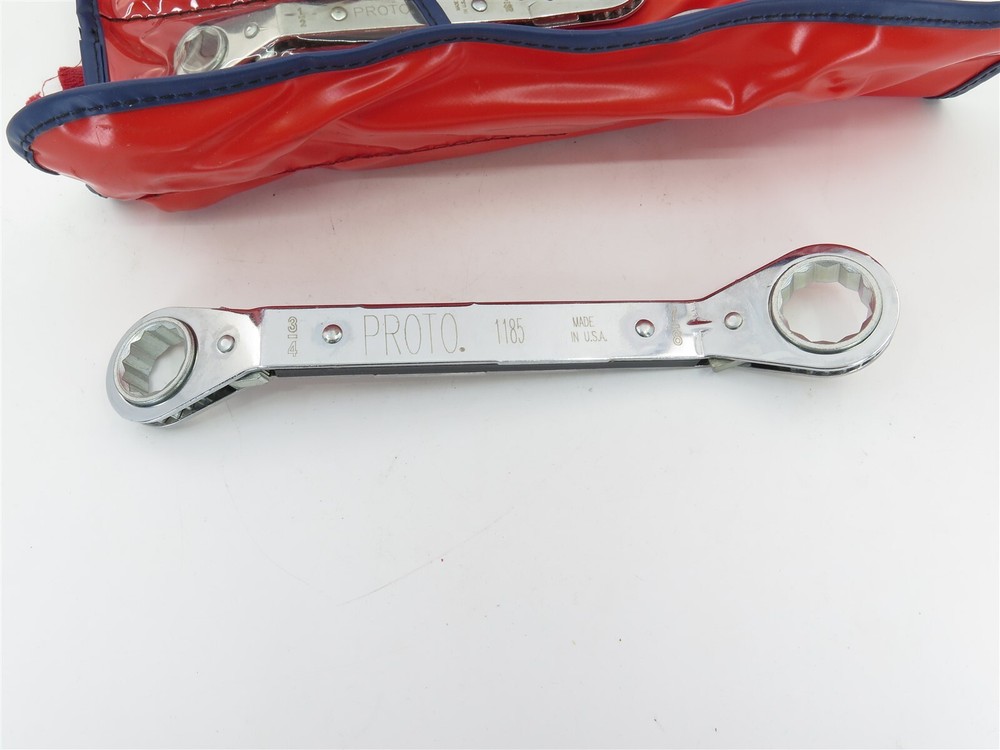 Proto® Tools (4) Standard Offset Double Box Reversible Ratcheting Wrenches