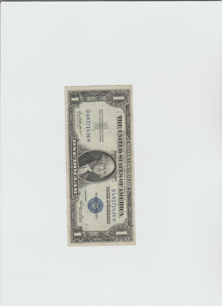 Lightly Circulated 1935-E Silver Certificate