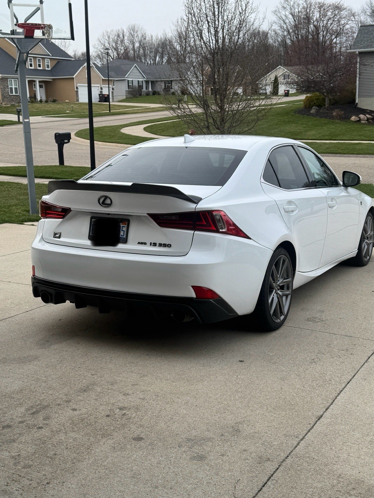 Gloss Black Emblem Badge Logo fits Lexus IS350 2014 2015 2016 2017 2018 2019