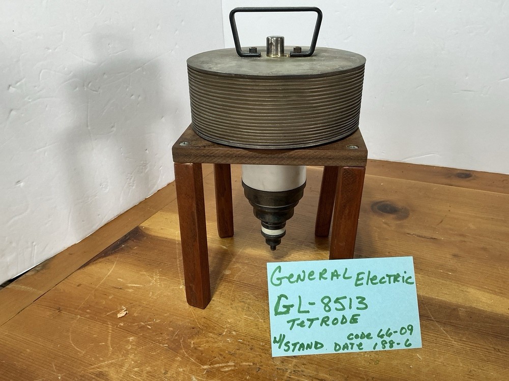 GE GENERAL ELECTRIC GL-8513 Transmitting Tube Power Triode w/ Finned Heatsink