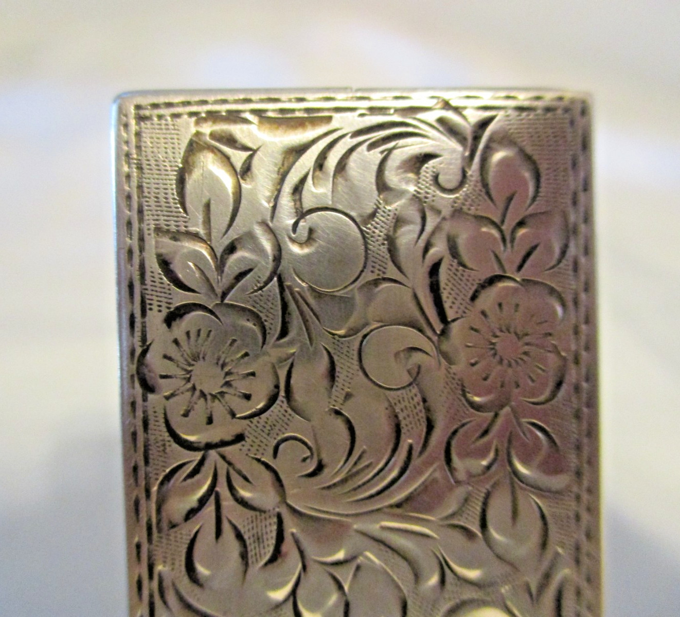 Art Deco Heavy Silver Lighter with Hall Marks 835