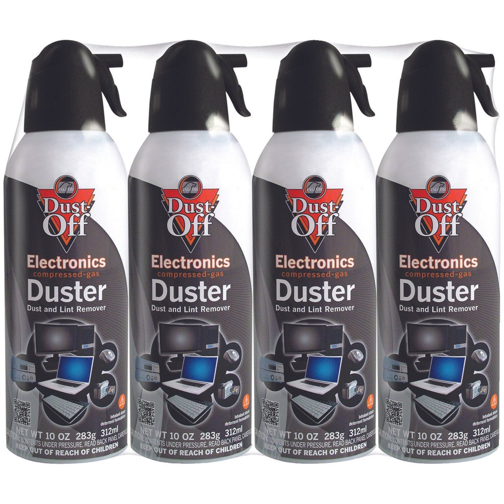 DUST-OFF DPSXL4A 10oz Electronics Dusters, 4 pk