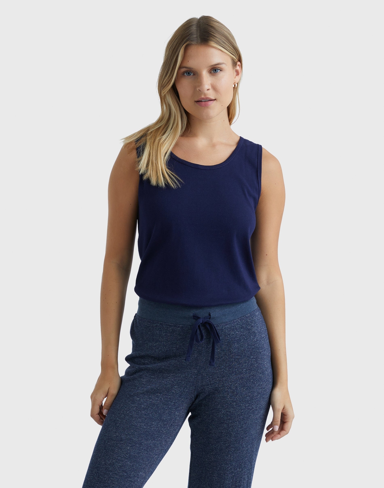 Hanes Ribbed Tank Top Women's Mini Cotton Shirt 100% pure cotton Wide Straps