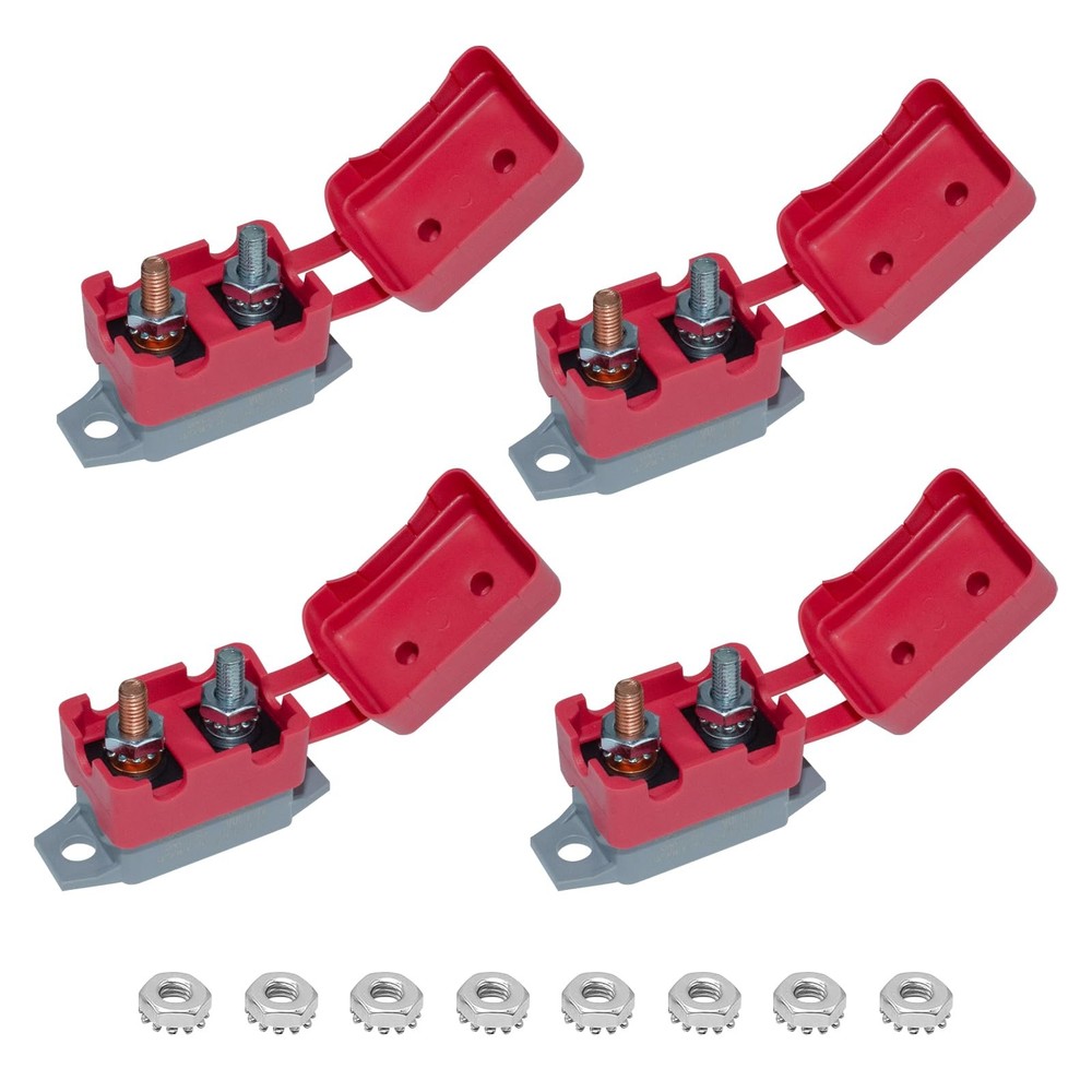 Auto Reset Circuit Breaker, Stud Type Breakers with Cover, 12V - 24V...