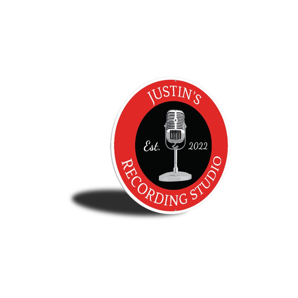 Recording Studio Metal Sign