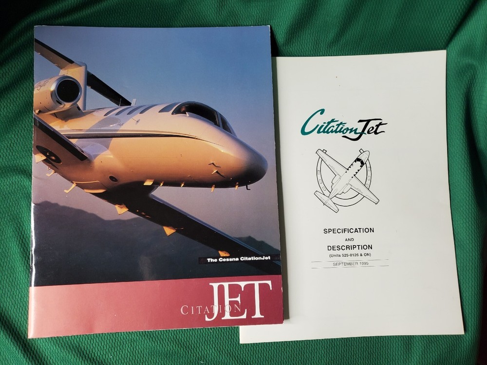 CESSNA CITATION JET Brochure & Specification & Description BOOKLET