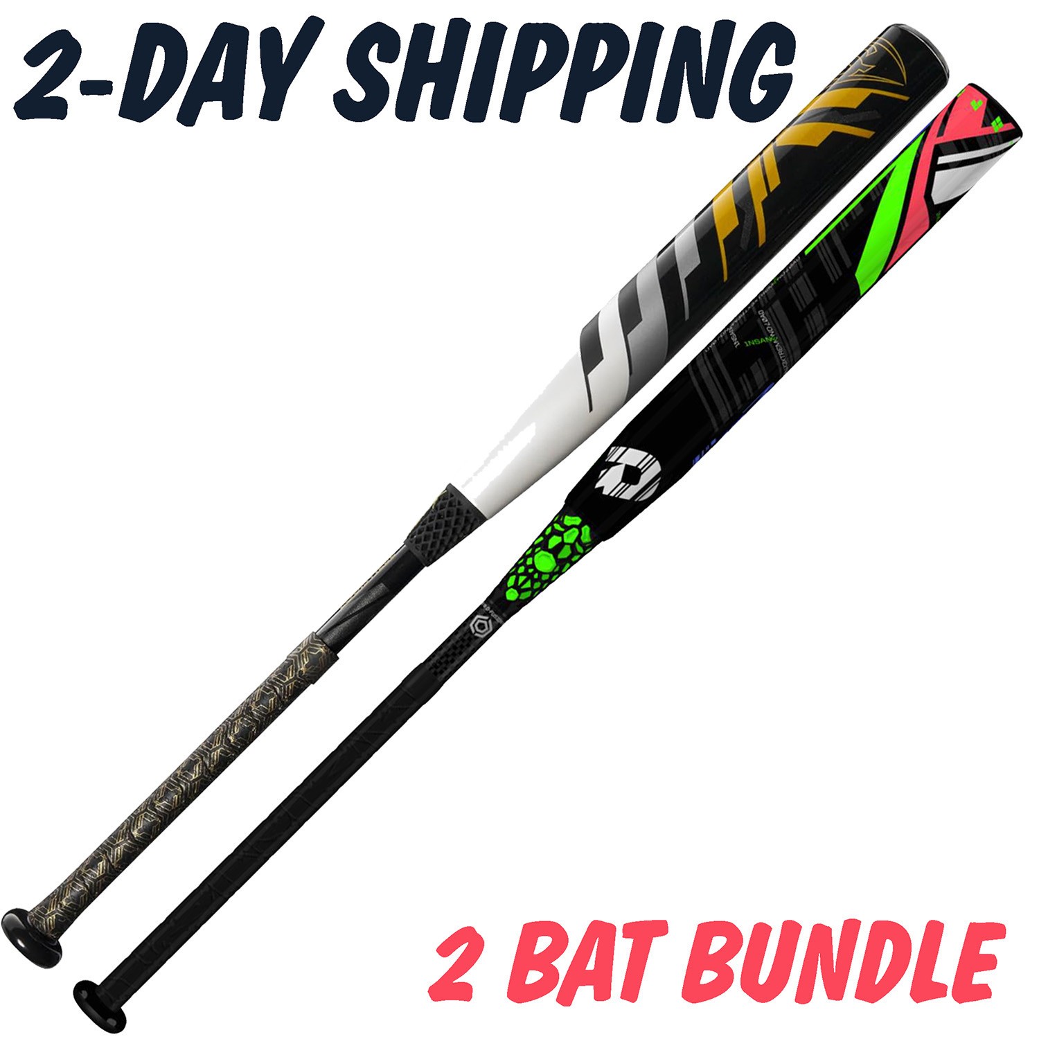 FASTPITCH BAT 34"/24 oz BUNDLE | 2024 Louisville Meta + 2015 DeMarini CF7 Insane