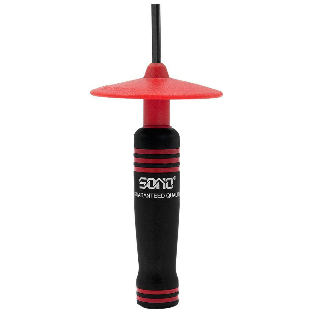 Tungsten Carbide Sharpener, Removeable Hand Guard in Red