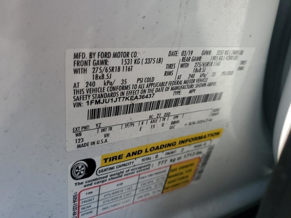 Fuse Box Engine Fits 18-21 NAVIGATOR 4974387