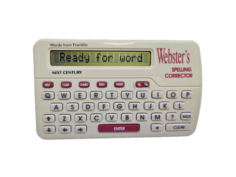 Franklin Webster's Spelling Corrector NCS-101 CROSSWORD SOLVER