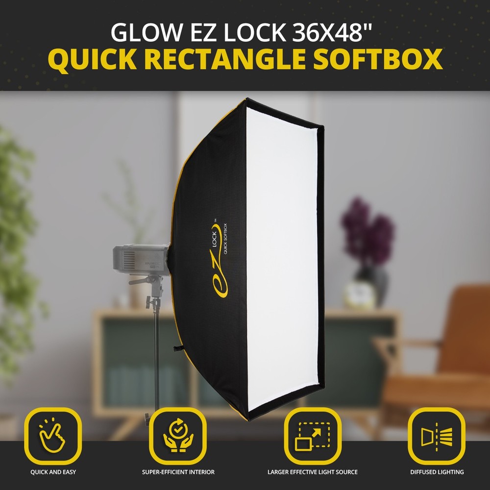 Glow EZ Lock 36x48" Quick Rectangle Softbox