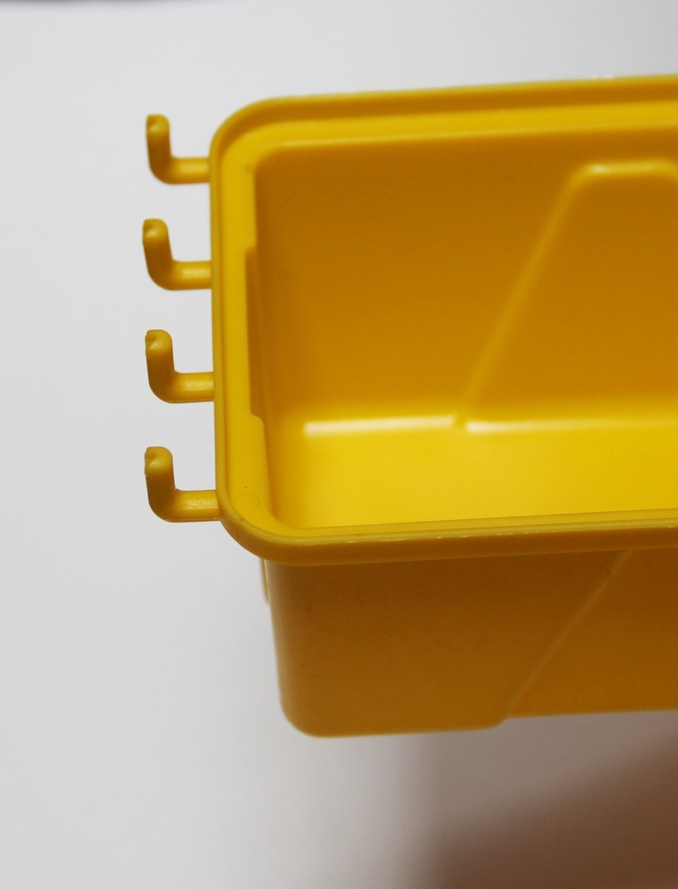 WallPeg Storage Pegboard Bins - Plastic Pegboard Peg Hook Organizer Bin Kit