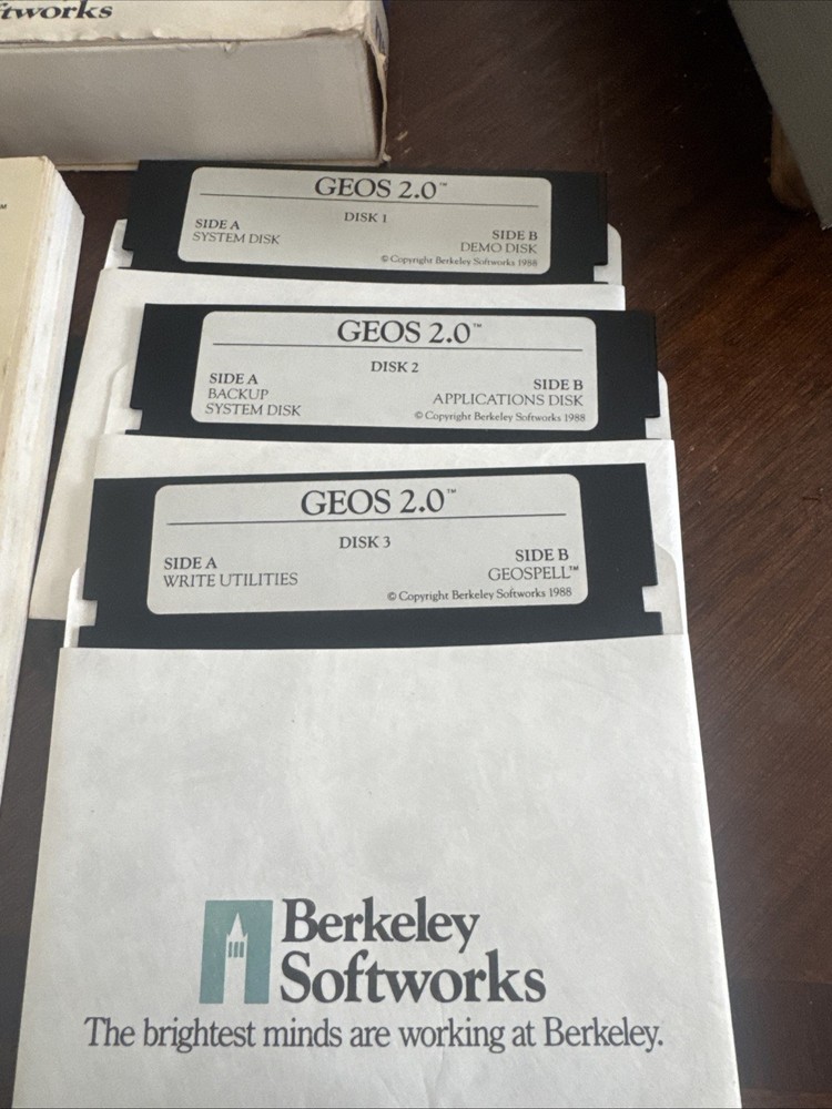 GEOS 128 2.0 Commodore 128 Operating System w/ Box, Manuals, Paperwork...